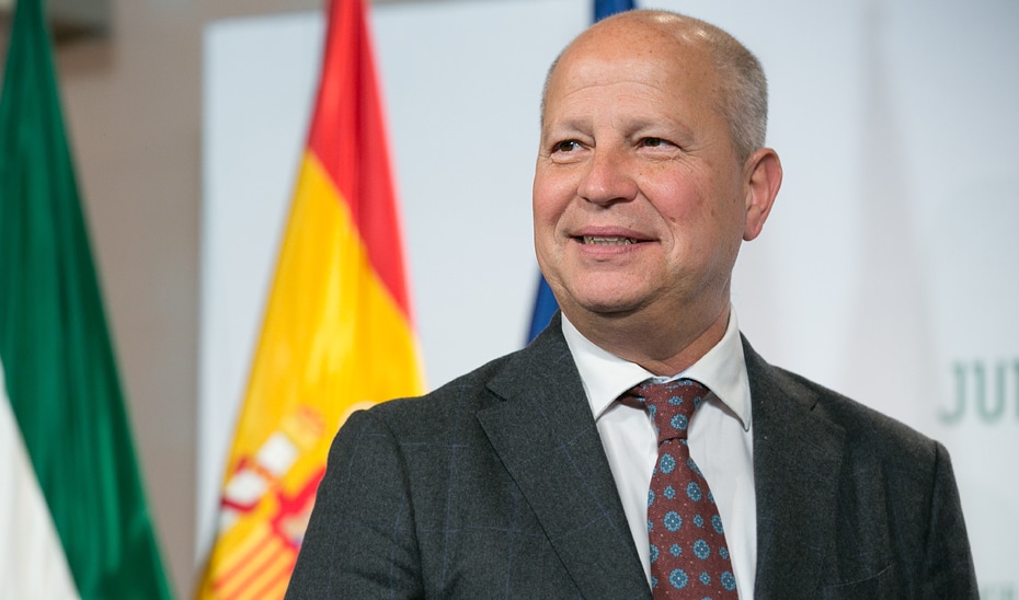 Javier Imbroda, consejero de Educación de la Junta de Andalucía. Foto de la Junta de Andalucía.