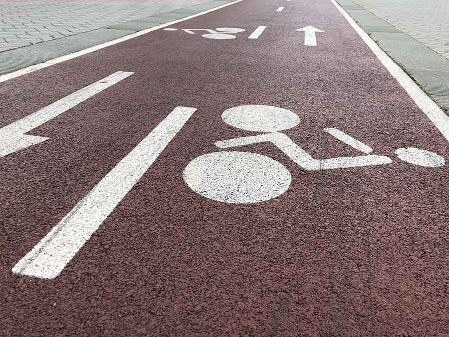 Imagen de un carril bici en el Aljarafe / AD