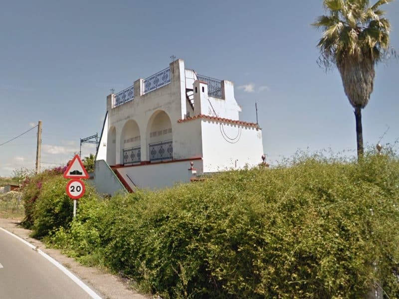 Casa abandonada donde fue hallado sin vida el cuerpo de Jorge.