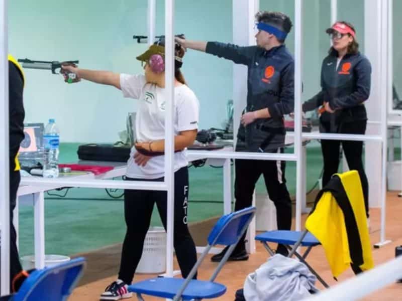 La Instalación de Tiro Olímpico de Camas acoge el Campeonato de Andalucía de aire comprimido y equipos mixtos 10 metros. Junta de Andalucía.