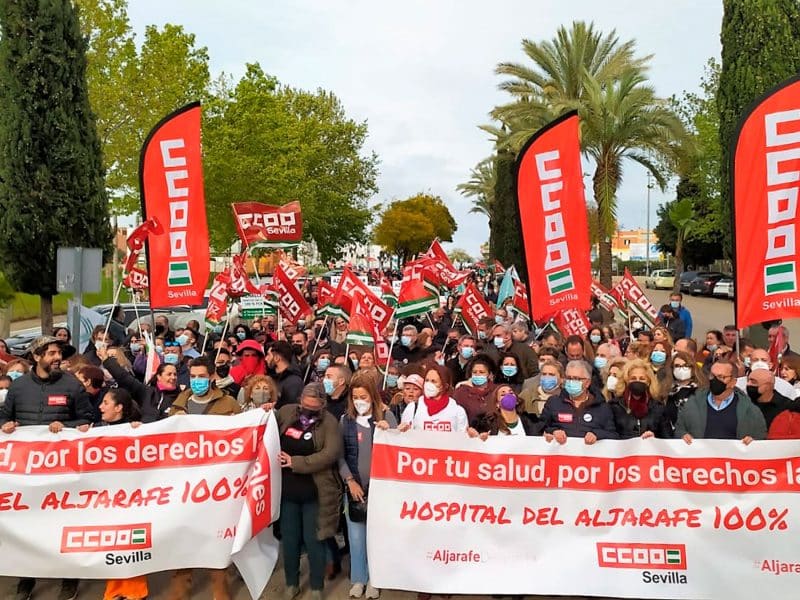 Manifestación Hospital San Juan de Dios del Aljarafe /AD