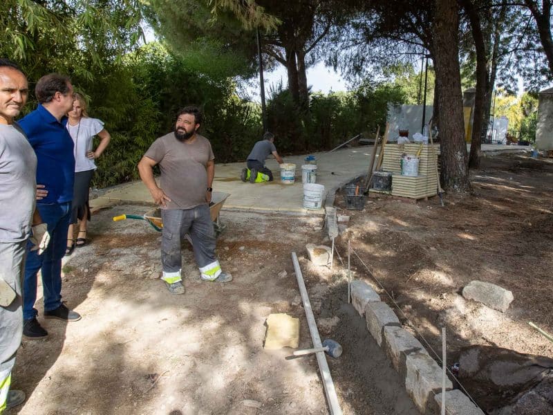 Imagen de las obras de la Hacienda Porzuna de Mairena del Aljarafe / AD