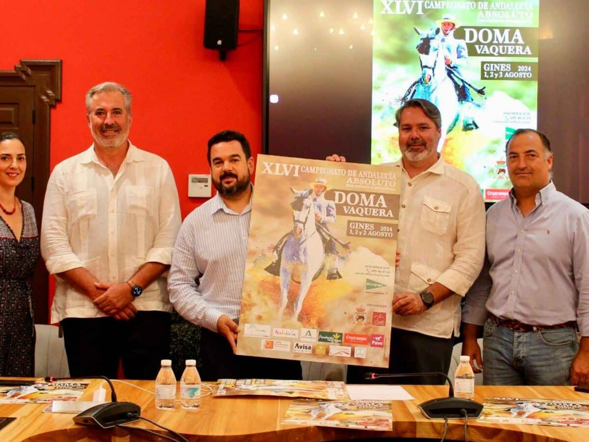 Imagen de la presentación del campeonato de Doma Vaquera en Gines / AD