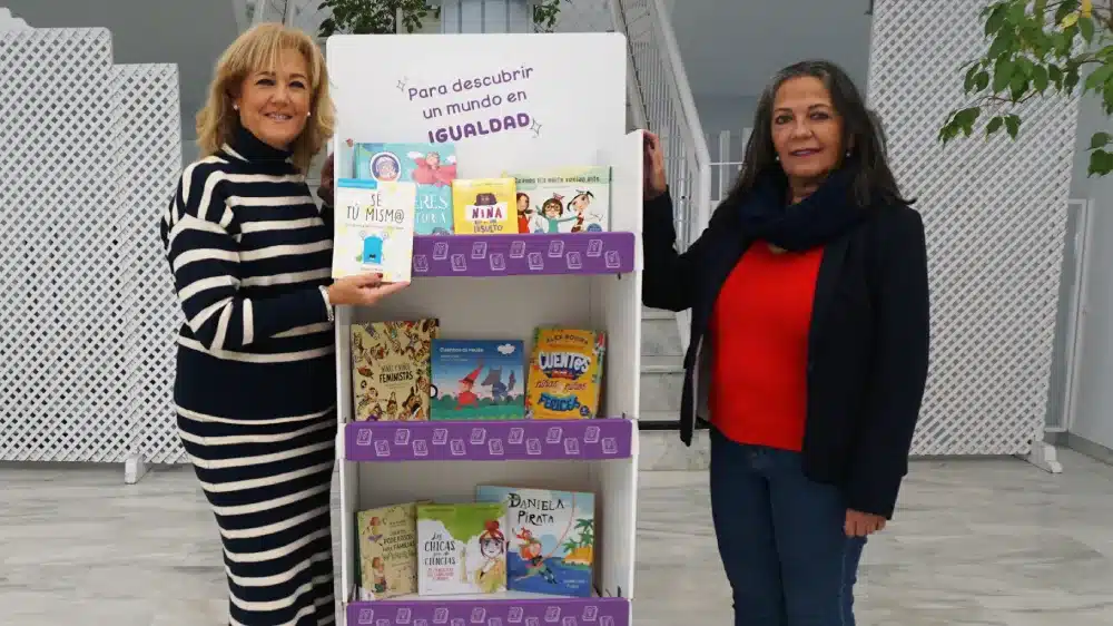 Castilleja de la Cuesta instala Puntos Violetas en las bibliotecas de sus colegios. Ayuntamiento de Castilleja