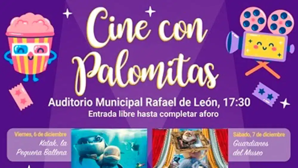 Cartel 'Cine con palomitas', iniciativa del Consistorio tomareño. - AYTO.DE TOMARES