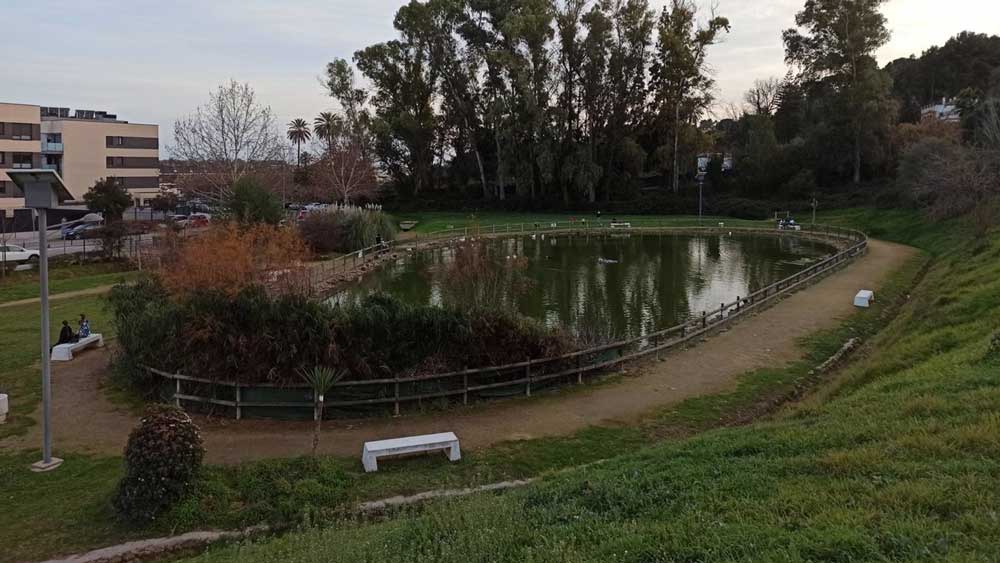 Parque de Valparaíso de San Juan, con su lago habitado por patos, lugar del apuñalamiento. - Europa Press