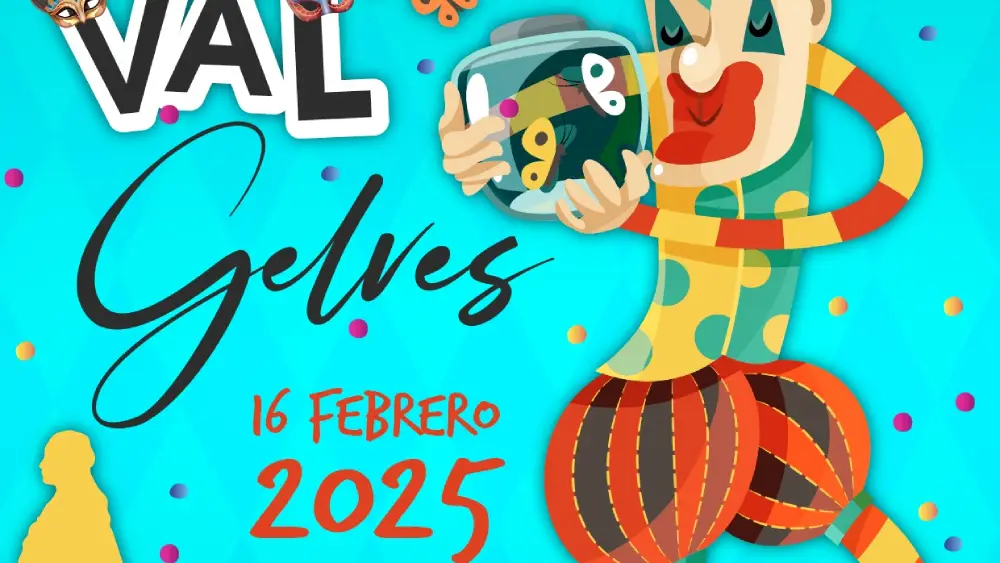 Cartel del carnaval de Gelves 2025 - Ayuntamiento de Gelves